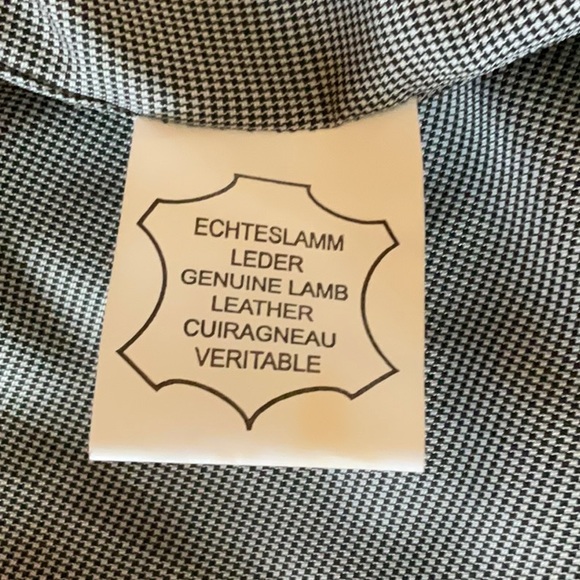 LEATHER WORLD Lamb Leather Black Bomber Jacket sz 3XL - Picture 14 of 14